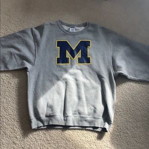 Gray Michigan Sweatshirt